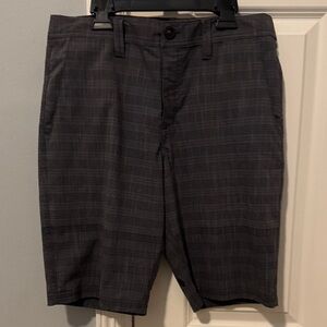 Volcom Charcoal Plaid Men's Shorts